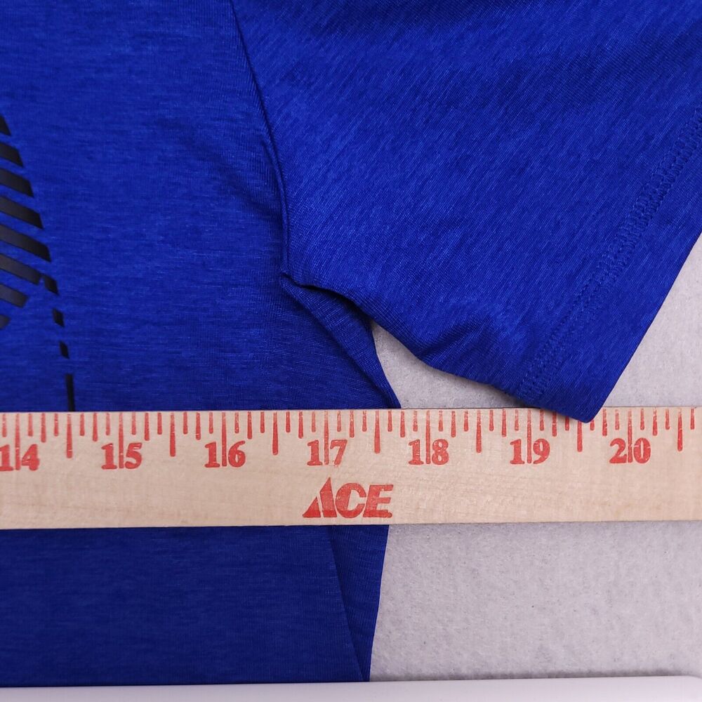 Adidas Casual Short Sleeve Graphic T-Shirt Youth Boys Size Large L Blue - Picture 9 of 11